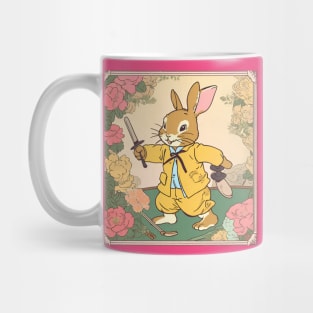 Cute Bunny Playing Combat Sports Kendo and Fencing Rabbit Lover Since Young Mug